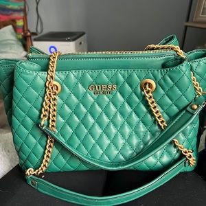 Guess green purse